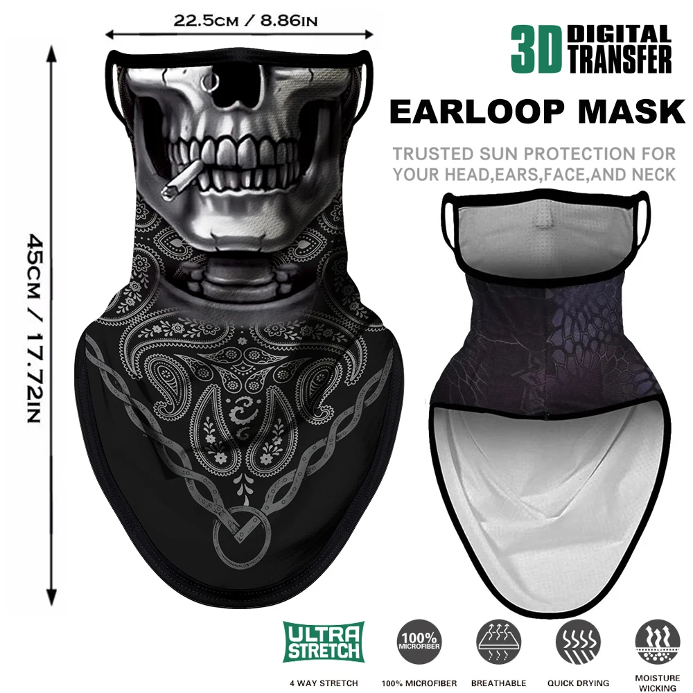 Balaclava Headband Skull Balaclava Headband balaclava hat sun protection mask face mask scarf riding mask