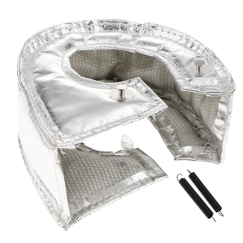 silver as described Отличная производительность машины T4 Turbo Blanket теплоизолятор Турбокомпрессор крышка - Цвет: silver as described