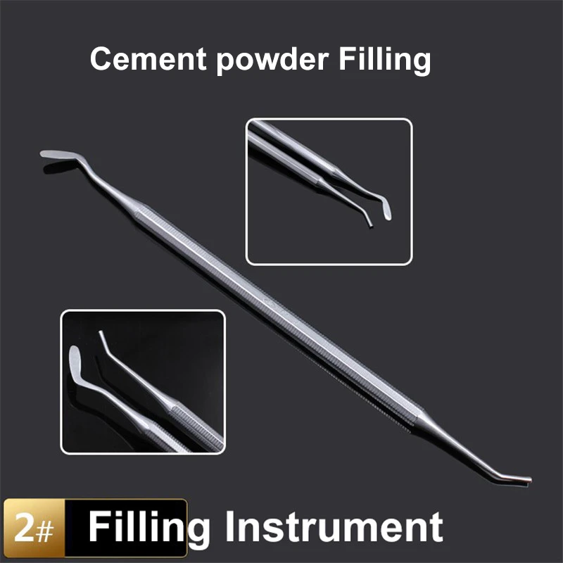 Dental Cement powder Filling Tool High quality Spatula Stainless steel