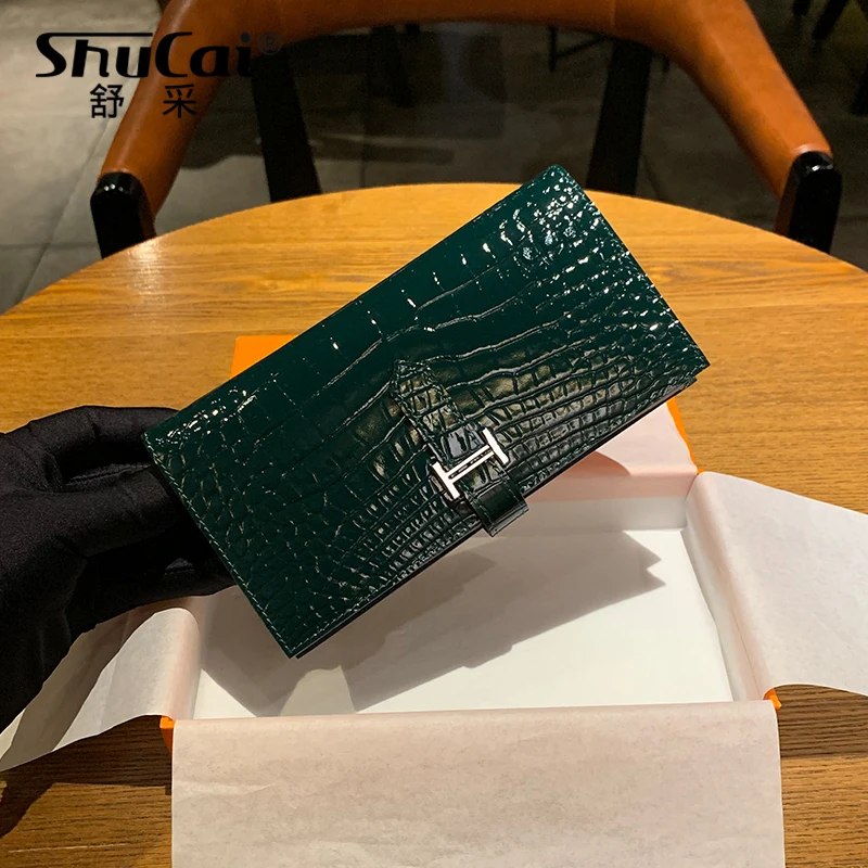 Fashion Genuine Leather Wallets Women's Wallet Long Coin Purse Ladies Solid Hasp Leather Wallet Female Clutch Card Holder Wallet Fashion Genuine Leather Wallets Women's Wallet Long Coin Purse Ladies Solid Hasp Leather Wallet Female Clutch Card Holder Wallet