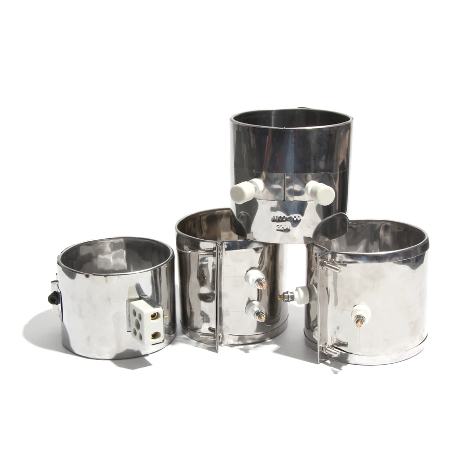 80mm Diameter 50~70mm Height 110V/220V/380V 370W/400W/450W/530W Stainless Steel Heater Band Mica Heating Element
