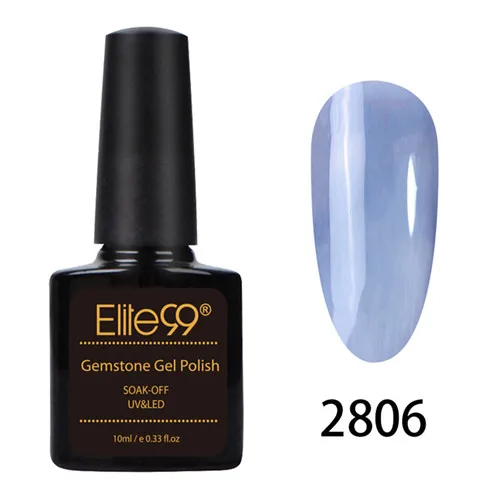 Elite99 10ml Mirror Titanium Sliver UV Gel Nail Polish Giltter Mirror Metal Color Soak Off Gel Varnish Permanent Enamel Nail Art - Цвет: 2806