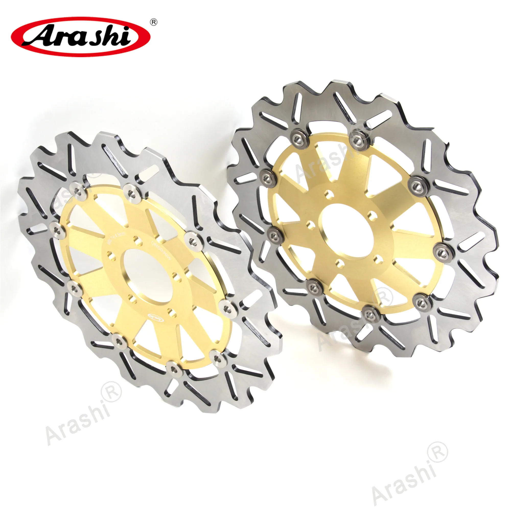 ARASHI Z1000 CNC Комплект плавающих передних задних тормозных роторов дисков для KAWASAKI Z