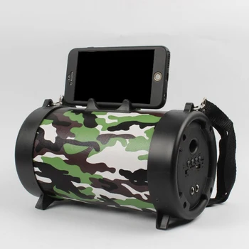 

Portable Bluetooth Speaker Wireless Column Subwoofer 3D Stereo Music Center BoomBox with TF USB FM Microphone mini Outdoor Strap