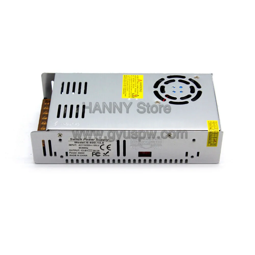 13,8 В DC источник питания 36.2A 500 Вт трансформатор драйвера AC110V 220V к DC13.8V источник питания s для освещения CNC маршрутизатор шаговый двигатель