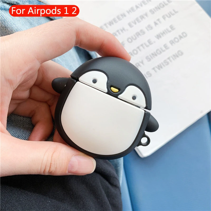 483 Беспроводная Bluetooth гарнитура мультфильм милый чехол для Apple Airpods 2 наушники силиконовый мягкий защитный чехол для Airpods аксессуары - Цвет: 483