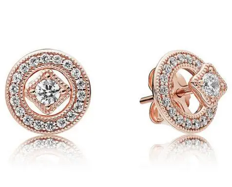 Оригинальные 925 пробы серебряные серьги-гвоздики в винтажном стиле с кристаллами для женщин, свадебный подарок, модные ювелирные изделия