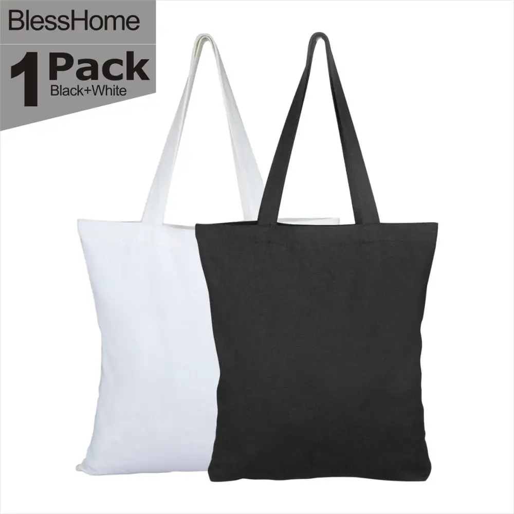 BlessHome®Высококачественные холщовые хозяйственные сумки многоразовая хлопковая
