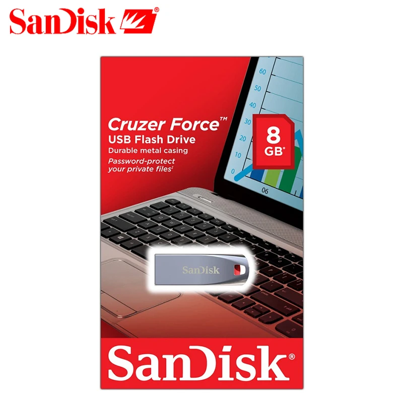 SanDisk USB флеш-накопитель CZ71 USB 2,0 Флешка 64 ГБ 32 ГБ 16 ГБ 8 ГБ флеш-накопитель для ПК планшет поддержка официальный