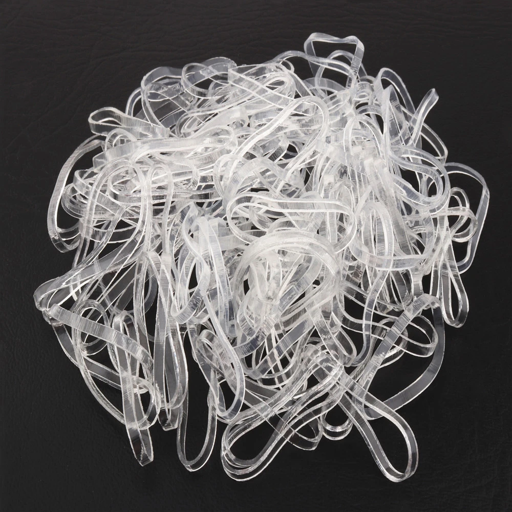 High quality 901 Transparent white Rubber Band Elastic Rope Women Girls  child Tie Hair Styling Tools Students School Supplies|Rubber Bands| -  AliExpress