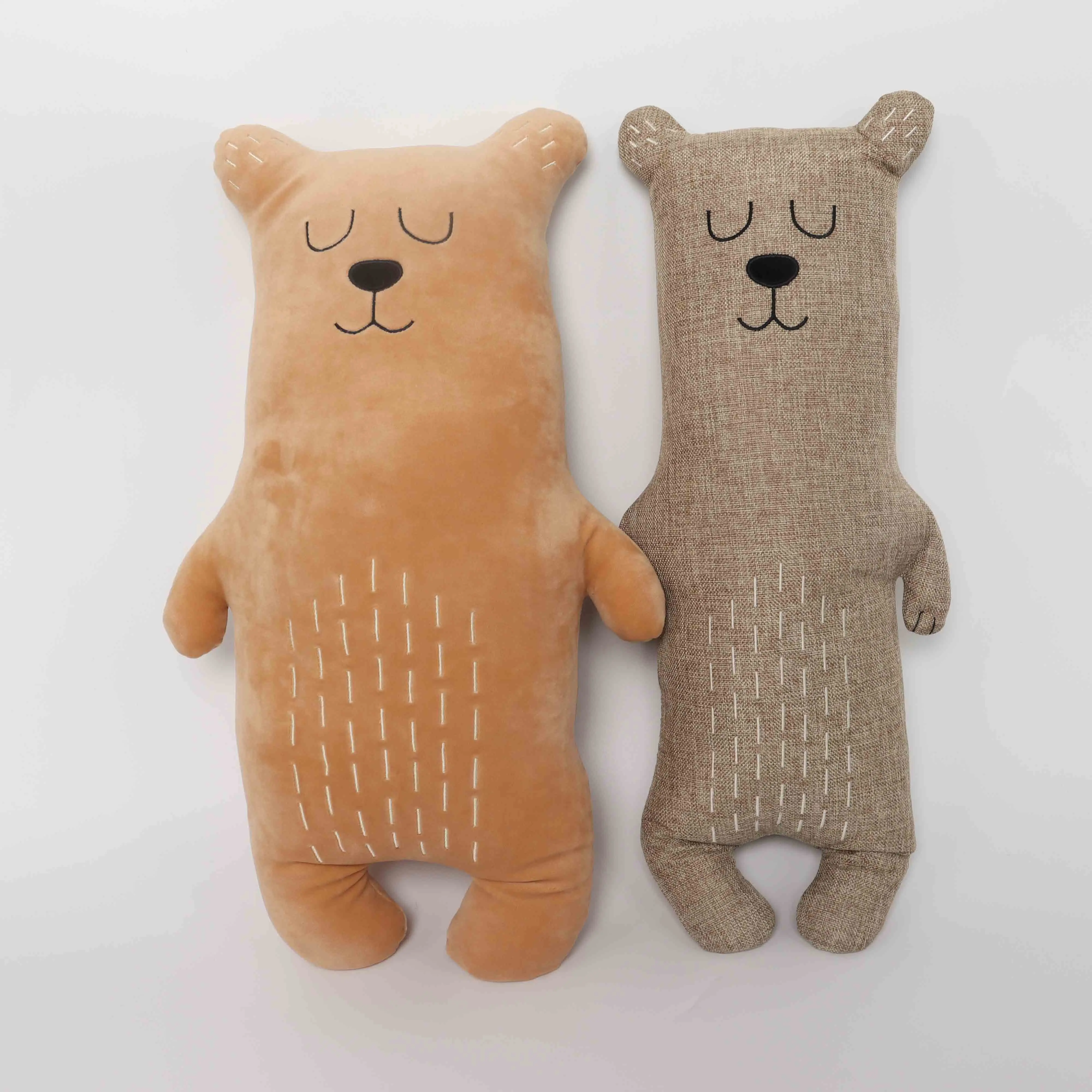 Nordic Plush Cotton Kawaii Fur Pillowr Anti-static And Durable Brown Bear Is A Good Home Decoration Product