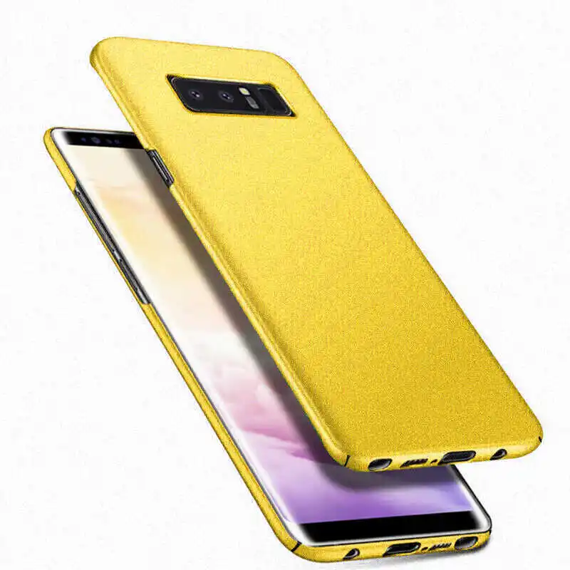 YISHANGOU ультра тонкий скраб песчаник матовый чехол для телефона для samsung S10 S9 S8 Жесткий PC Пластиковый Чехол для samsung Note 10 9 8 Coque - Цвет: Yellow
