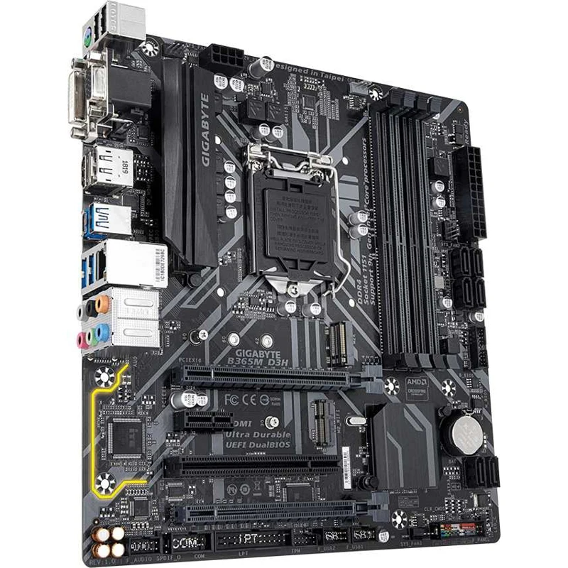 Материнская плата Gigabyte B365M D3H Soc-1151v2 Intel B365 4xDDR4 mATX AC`97 8ch(7.1) GbLAN+VGA+DVI