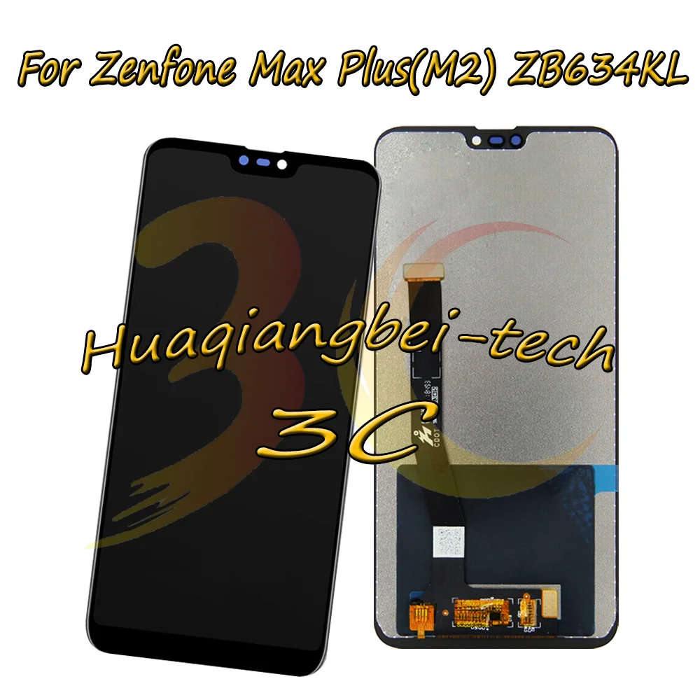 

6.26'' New For Asus Zenfone Max Plus ( M2 ) ZB634KL Full LCD DIsplay + Touch Screen Digitizer Assembly 100% Tested
