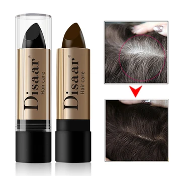 

10g Disposable Hair Coloring Pen Natural Plant Temporary Waterproof Hair Coloring Paste Lipstick Shape Black Hair Coloring Cream