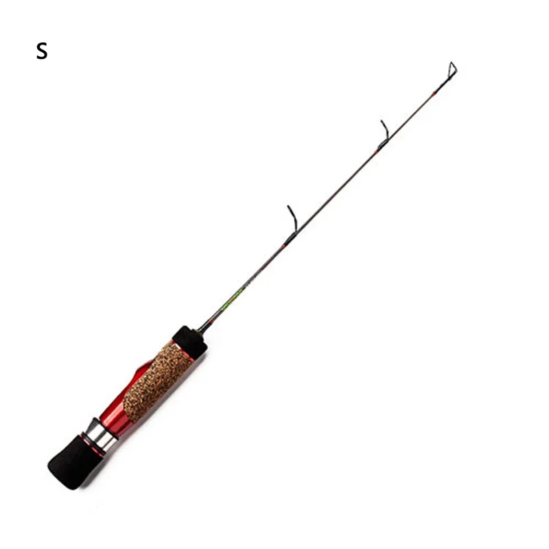 1 шт. 41 см/56 см зимние карбоновые удочки для подледной рыбалки или Рыболовные катушки на выбор удилища комбинированная Рыбалка Ahr029 - Цвет: Красный