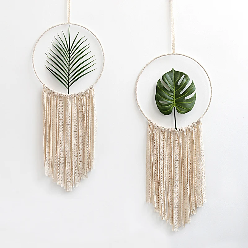 

2/1pcs Tapestry Macrame Cotton Mandala Wall Hanging Hand-woven Turtle Leaf Living Room Decor Wall decor hanging decoration