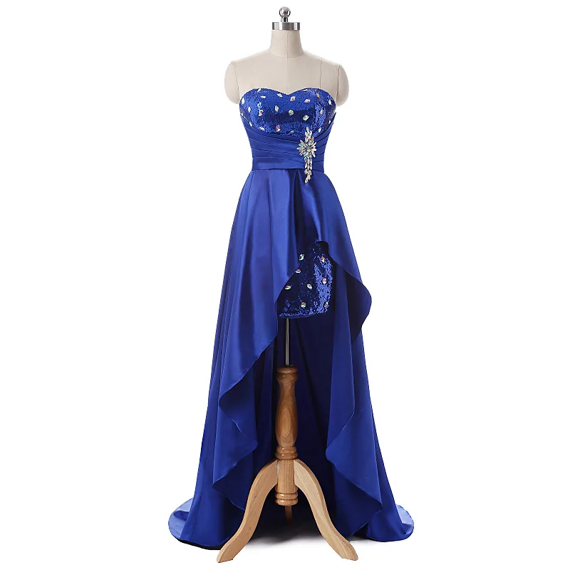 Popodion Rhinestone Knee Length Dress Cocktail Dress Cocktail Dresses Robe for Party WED90589