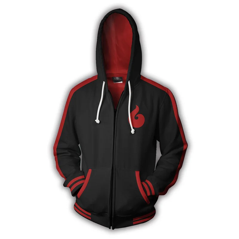 Zipper Hoodie Аниме худи с Наруто 4-го 7-го Хокаге Наруто Узумаки Учиха Саске Хатаке Какаши Ootutuki пальто на молнии топы легкие Свободные Кофты Толстовка - Цвет: Zipper Hoodie
