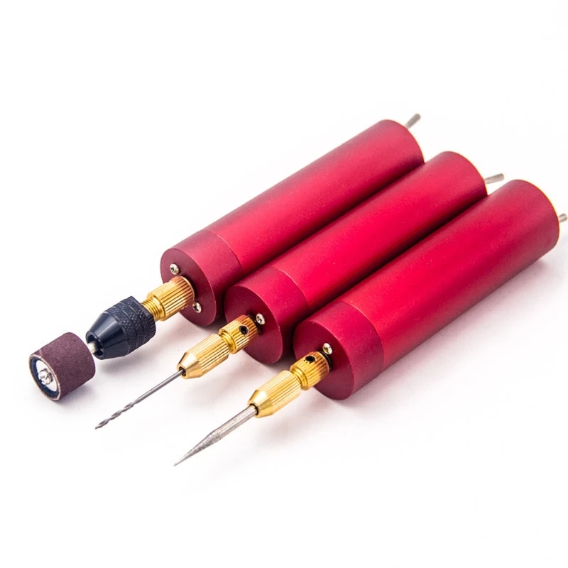 

DIY Micro Electric Aluminum Portable Handheld Drill Set Twist Drill Bits Rotary Tools Kit Resin Casting Jewelry Making