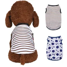 New Pet Dog Vest Summer And Autumn Fashion Pattern Comfortable Cat Pets Clothing Small Medium Dog Shirts Puppy Autumn Vest