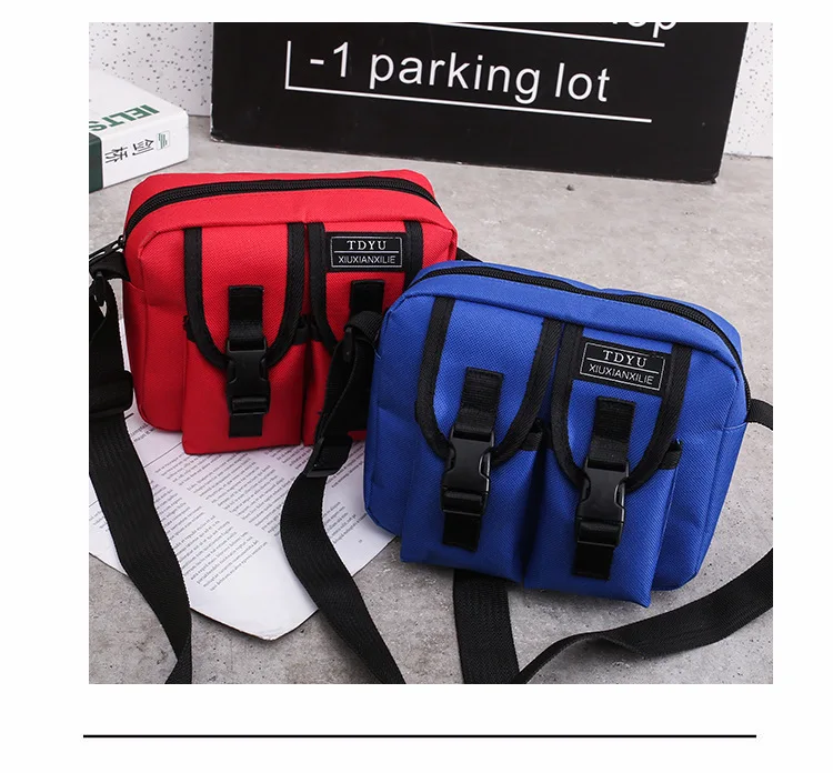 Couples Celebrity Style Canvas Wear-Resistant Oblique Bag Women's Mortise Lock Disco Dancing Bag Casual Shoulder Bag