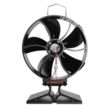 5-Blade Heat Powered Stove Fan Blade Replacement Parts Quiet Eco Friendly Heat Circulation Blade for Fireplace Fan For Home