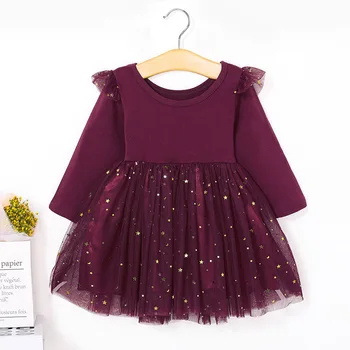 

2020 New Elegant Flower Girls Dress Wedding Party Princess Dress Casual Kids Clothes Sleeveless Lace Dress Children's Vestidos
