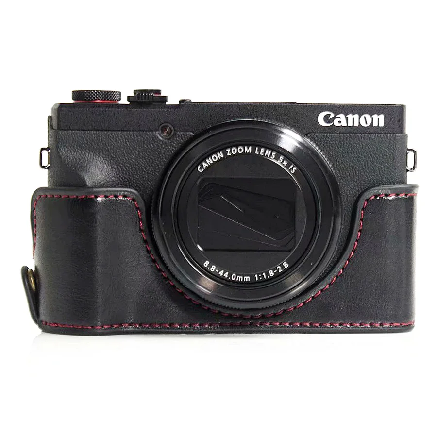 Сумка для камеры чехол PU ручка для Canon PowerShot G5X Mark II цифровая камера(несовместима с G5X