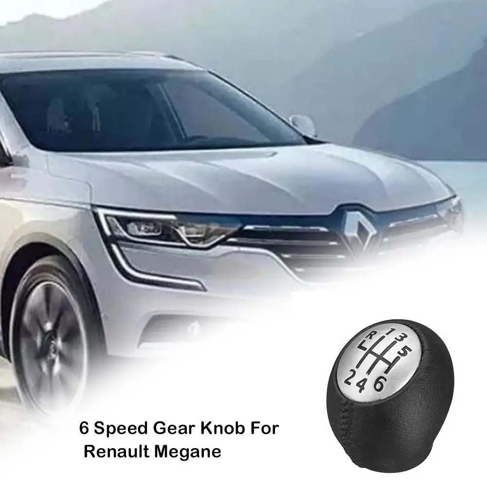 6 скоростей ручка переключения передач для Renault Megane Clio Laguna Vauxhall для Opel из искусственной кожи