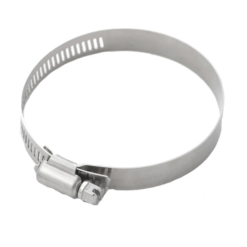 Hose Clamps 1Pcs 8mm-120mm Stainless Steel Drive Fuel Tube Water Pipe Fastener Worm Size Fixed Clip Hoop Spring Hoops
