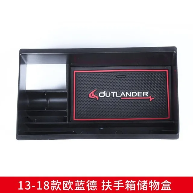 Авто-Стайлинг автомобиля подлокотник ящик для хранения, украшение для Mitsubishi Outlander 2013 - Цвет: Армейский зеленый