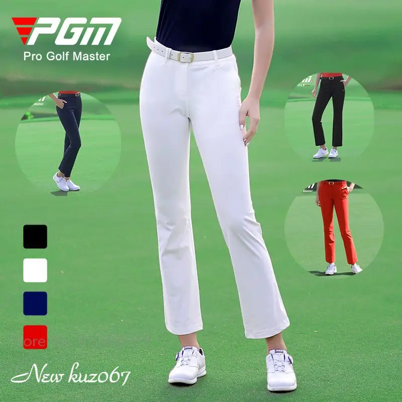 Pgm pantaloni da Golf da donna Slim Fit pantaloni da Golf a vita alta da  donna pantaloni sportivi ad asciugatura rapida pantaloni svasati da  allenamento Casual elastici|Golf Pants| - AliExpress