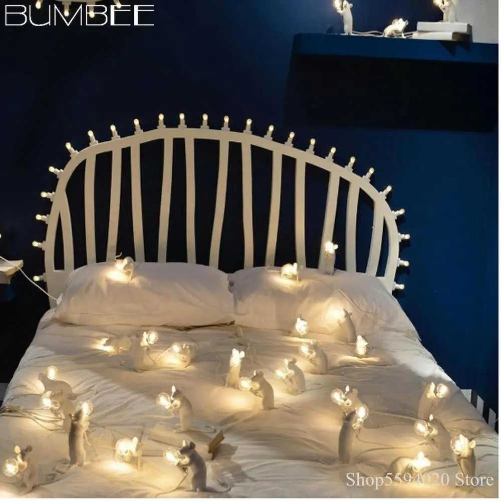 Лампа из смолы лампа SELETTI для мыши современная светодиодная декор детской