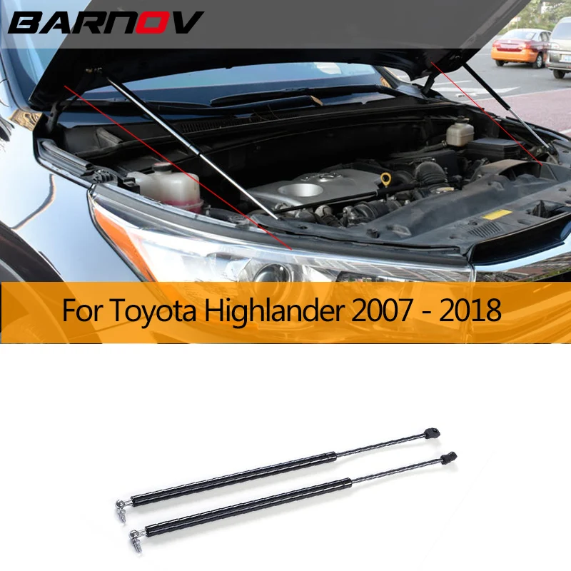 Car Bonnet Hood Support Hydraulic Rod Strut Bars Lift Spring Shock Bracket Styling For Toyota Highlander 2007 - 2018 2TH 3TH | Автомобили