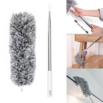 

Extendable Microfiber Telescopic Handle Duster Dust Cleaner Flexible Home Cleaning Brush E2S