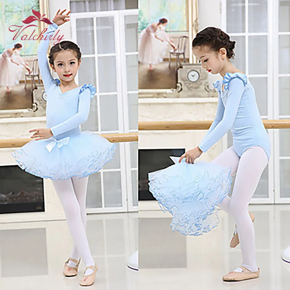 Длинное балетное платье-пачка без рукавов; мягкая хлопковая танцевальная трико; детский гимнастический костюм для балерины; костюм для девочек