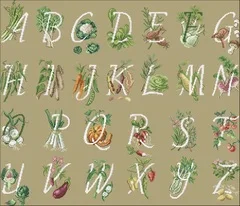 

TOP NN YIXIAO Counted Cross Stitch Kit Cross stitch RS cotton with cross stitch Dim08413 Magazine - vegetable alphabet