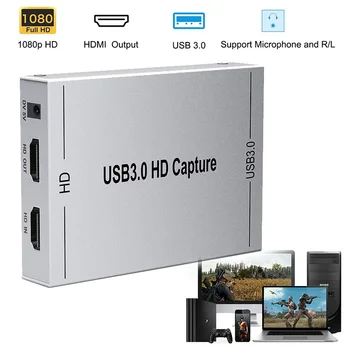 

2020 USB 3.0 Video Game Capture Card For Live Stream Broadcast Box Game Capture Box