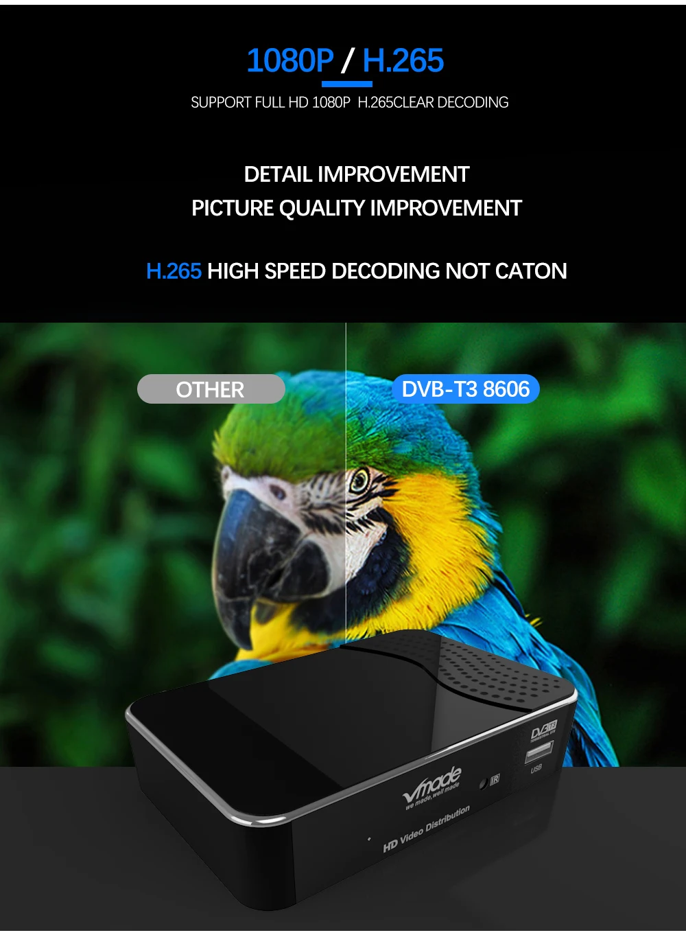 hevc suporte hd áudio iptv youtube