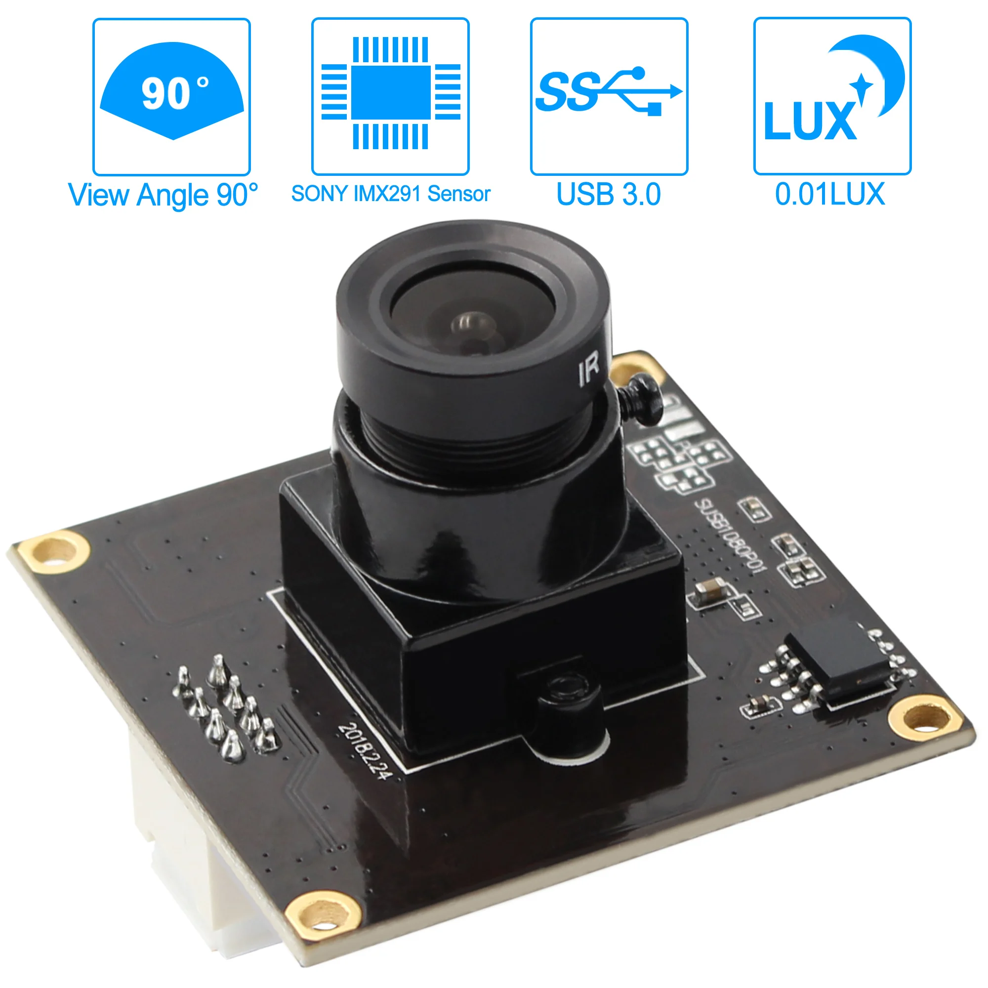 ELP USB 3,0 камера 1920*1080 MJPEG YUYV 50fps sony IMX291 mini 38*38 мм высокоскоростной USB модуль камеры для Android Linux Windows Mac