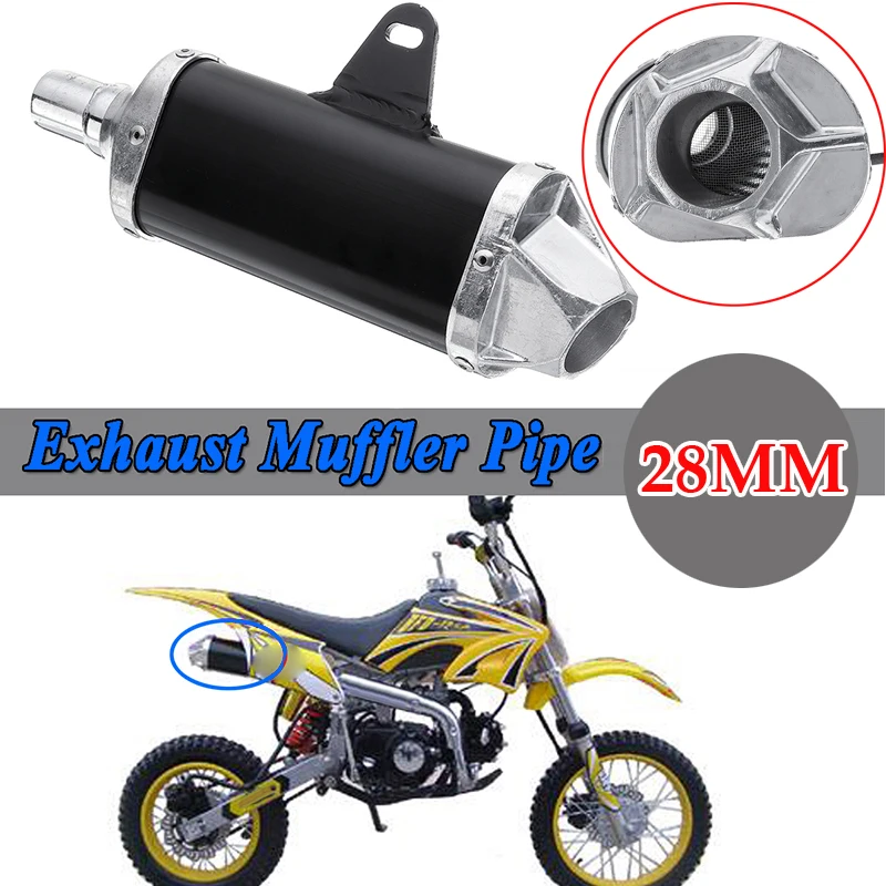 Внедорожный Глушитель Трубы ATV для 50cc 110cc 125cc 140cc 150cc Замена