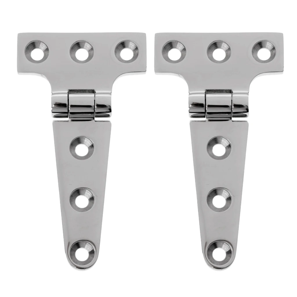 MagiDeal Heavy Duty Stainless Steel Shed Gate Garden Door Strap T Hinge 10cm