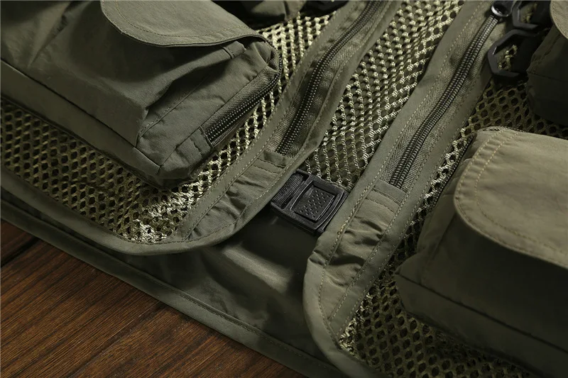 Gilet Utilitaire Sans Manches Homme - Pour Randonnée, Pêche, Camping, Nombreuses Poches