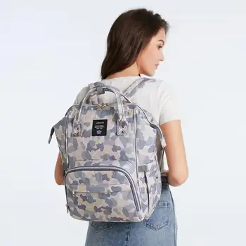 

Nappy Backpack Oxford Waterproof Cloth Multi-function Mummy Large Capacity Travel Diaper Bags Zipper Pocket Internal Structure