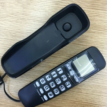 

Corded Telephone Hotel Wall Mounted Business Callback Ringtone Adjustment LCD Display Caller ID Mini Portable Home Office