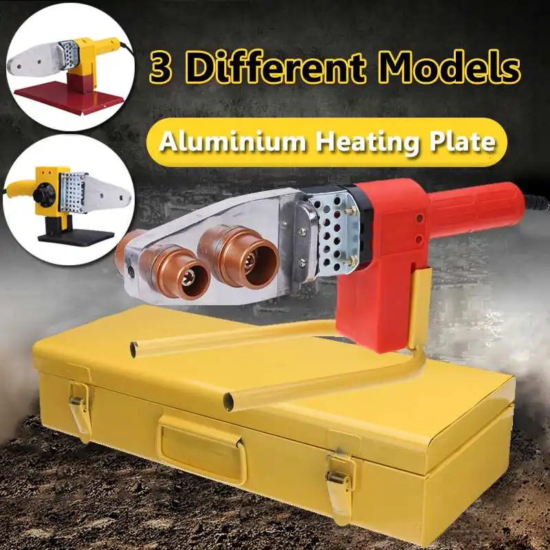 

600W-800W 110-220V Tube Welding Machine Temperature Control PPR PE PP Pipe Welding For Plastic Pipes 20/25/32mm Welding Heads