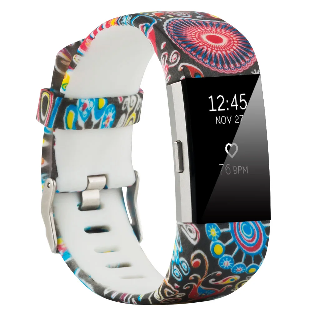 Honecumi для браслета FitBit Charge 2 заменить мягкий силиконовый ремень замена запястья браслет для Fit Bit Charge2 Смарт часы