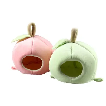 

Pet Hamster Nest Apple Style Small Animal Soft Warm Bed Pet Hammock Hamster Rat Guinea Pig House Nest Pad