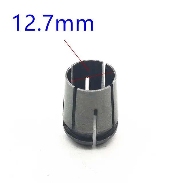 6mm 8mm 10mm 12mm 12.7mm 1/2" 1/4" 3/8" Adapter Router chuck Collet